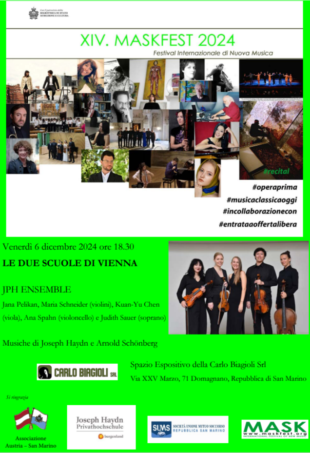 JHP Ensemble Venerdì 6 dicembre 2024 ore 18e30