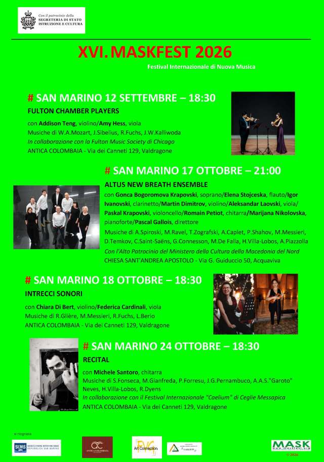 Locandina XVI Maskfest 2026